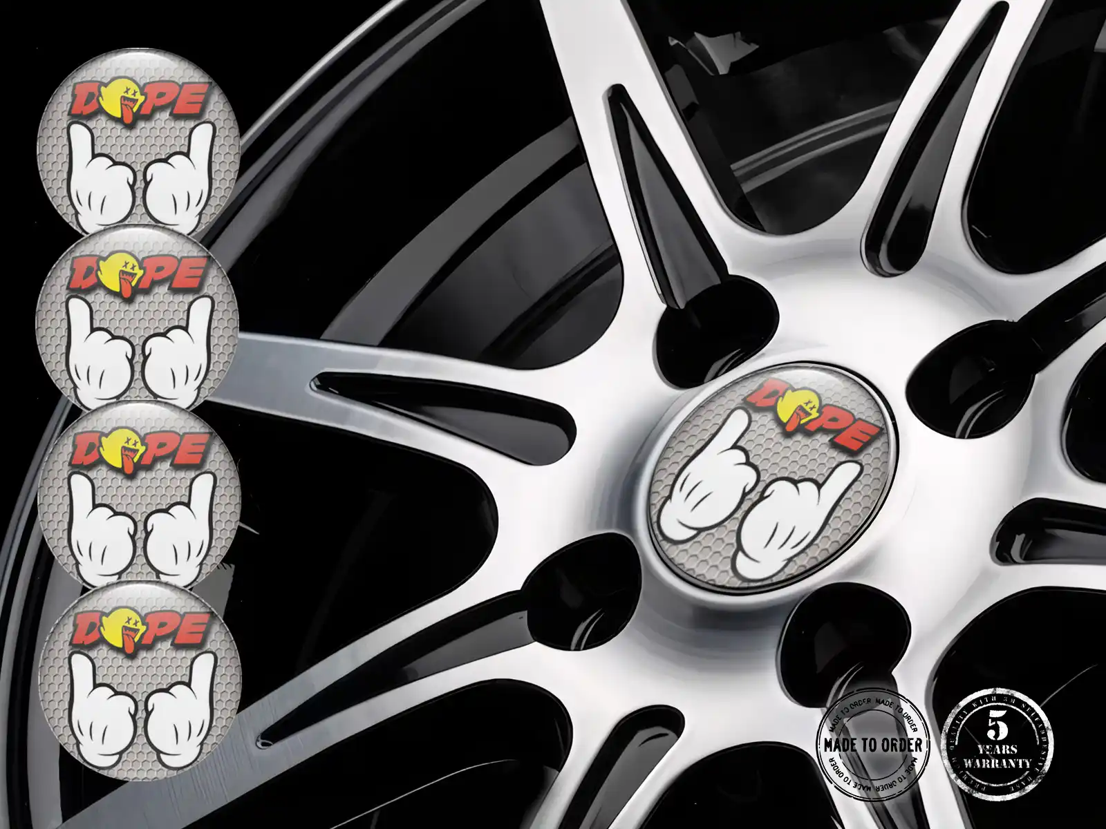 Wheel decal Limited Edition Luxury Dome Stickers